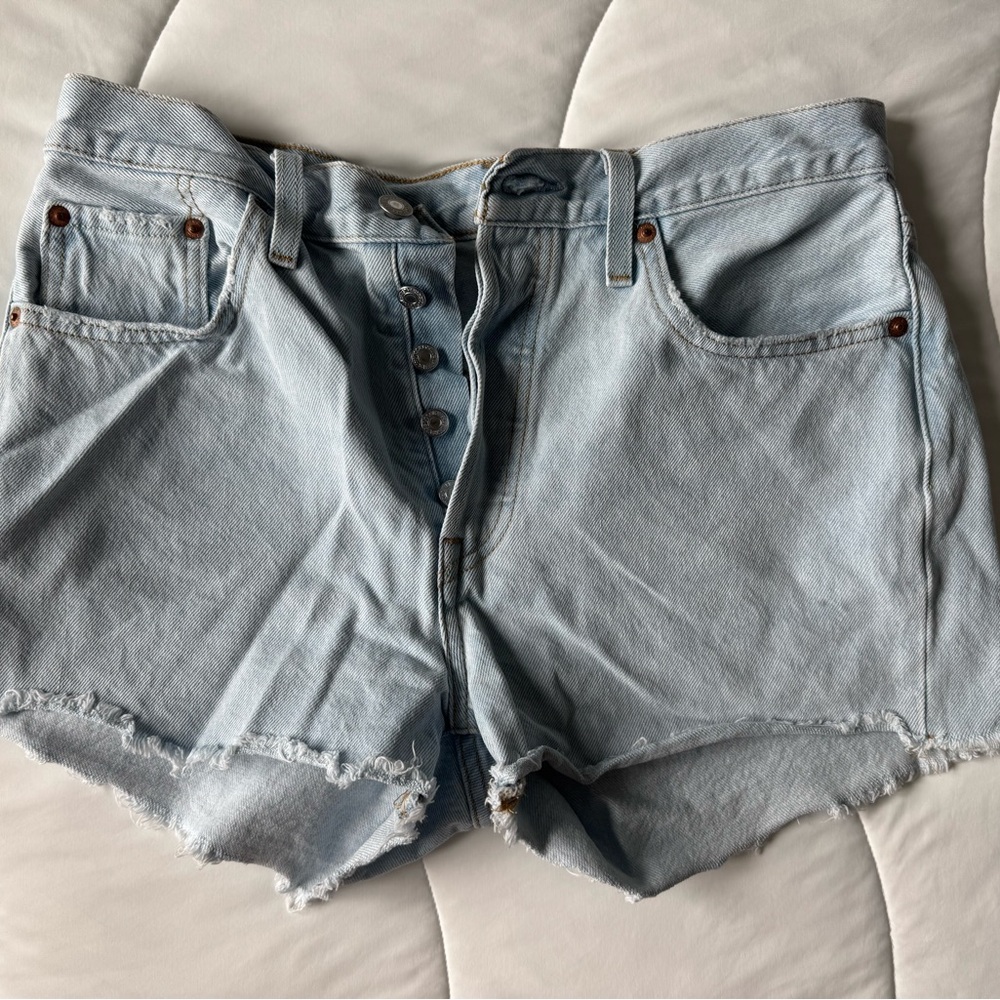 Levi's Blue Jean Shorts Classic Casual Style